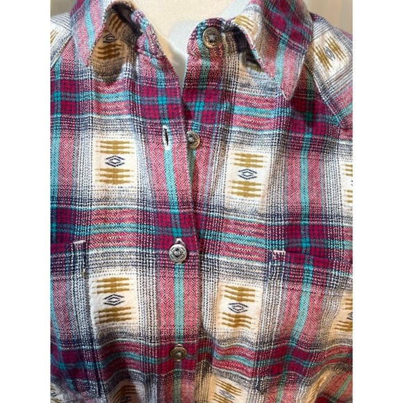 Ariat Women Size‎ Large Western Shirt 100% Cotton Flannel - Picture 2 of 7